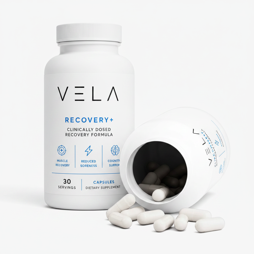 Vela Recovery+ Both Bottles Labeled